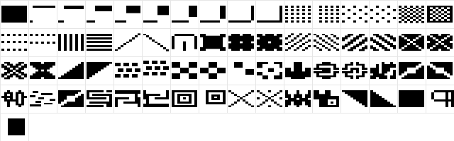 LomoSamples LT Std 1 Regular  glyph index