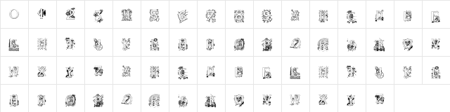 AisForAlligator Regular  glyph index