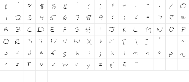 Littoral Oblique  glyph index