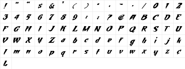 2 LoneWolf DNA Regular  glyph index