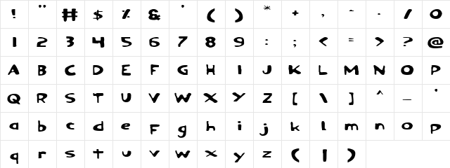 Ozymandias Expanded Expanded  glyph index