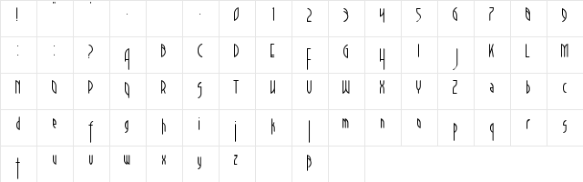 33RPMStylus Regular  glyph index