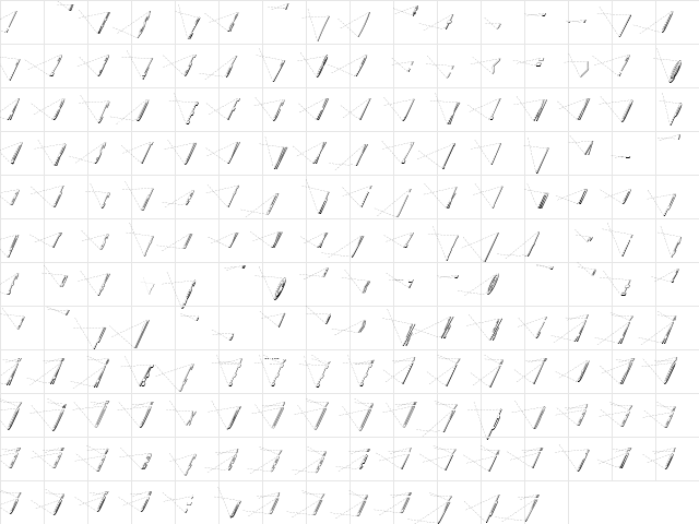 LinotypeHenri Axis Regular  glyph index