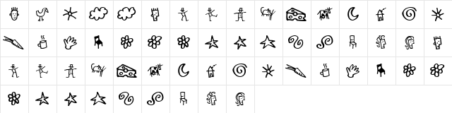 GoodDog Bones Regular  glyph index