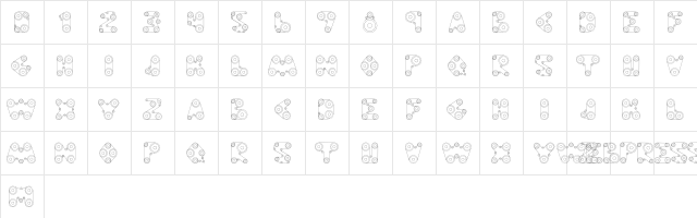 WebPress Regular  glyph index