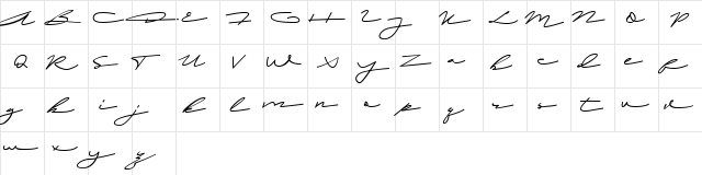 laila ali Regular  glyph index