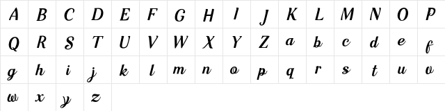 Kashie Mercy Kashie Mercy  glyph index