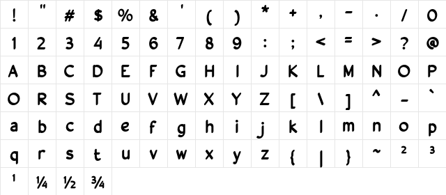 a Anti Corona Regular  glyph index