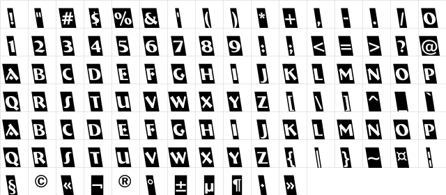 a_BremenCmRevObl Regular  glyph index