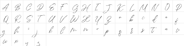 Daisyrain FREE Regular  glyph index