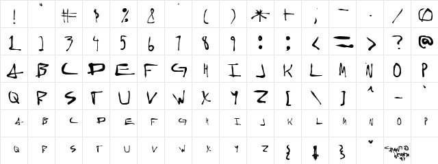 Random Voter Regular  glyph index