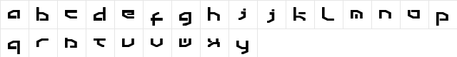 Detroit 3k Regular  glyph index