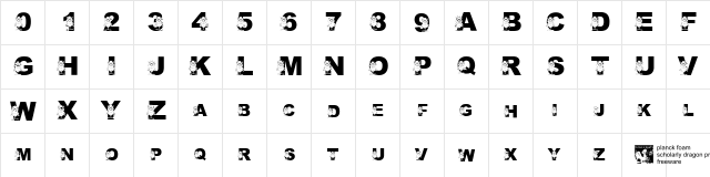 pf_monster-2 Regular  glyph index