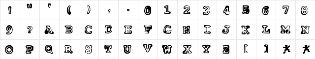 Insomnia Outline  glyph index