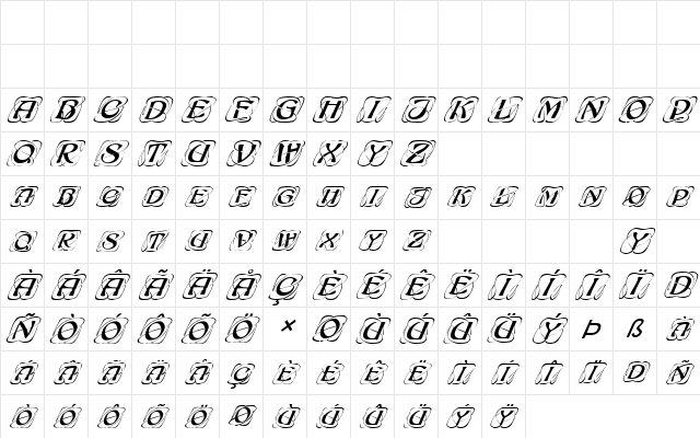 FZ BORDERS 11 ITALIC Normal  glyph index