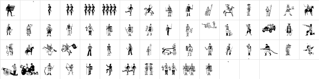 PeaceFightersOne Regular  glyph index