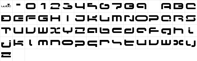 Papicon Regular  glyph index