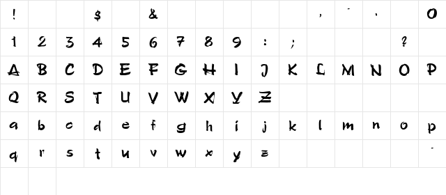 Polo-Semiscript Regular  glyph index