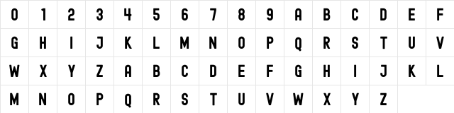 Edmund-Free Free  glyph index