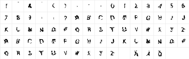 Flake Regular  glyph index