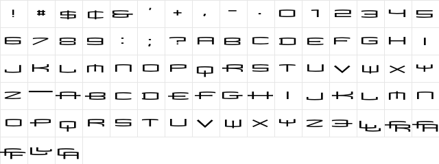 Mata Regular  glyph index