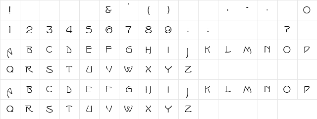 Recycle Regular  glyph index