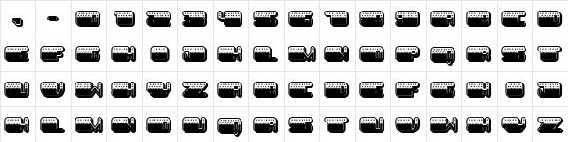 Patriotic Regular  glyph index