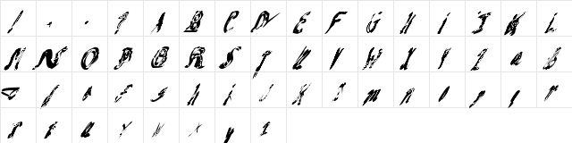 Mash Note Normal  glyph index