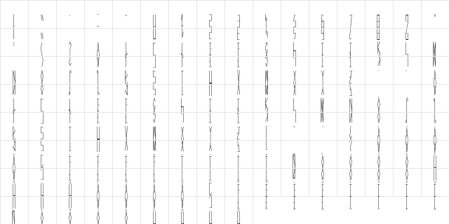 JMH Celaeno Runa Regular  glyph index
