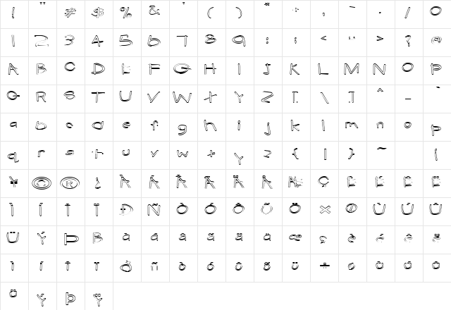 FZ HAND 22 HOLLOW EX Normal  glyph index