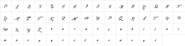 Ombeline Ludolphides Regular  glyph index