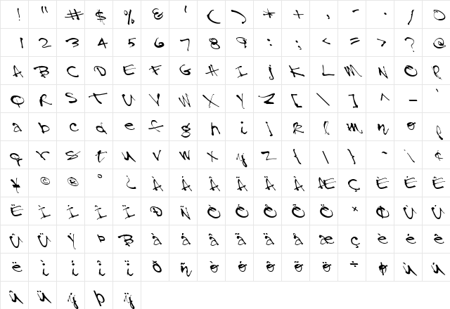 FZ HAND 28 LEFTY Normal  glyph index