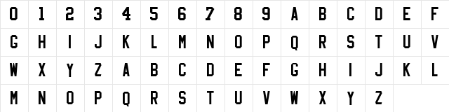 NHL Chicago Regular  glyph index