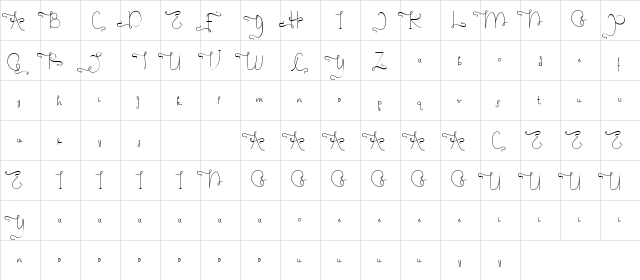 Fairy Style Demo Regular  glyph index
