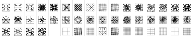 Bordado File Alagoano Bold Regular  glyph index
