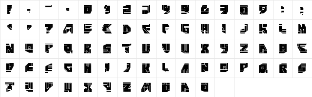 NeoPangaia Regular  glyph index
