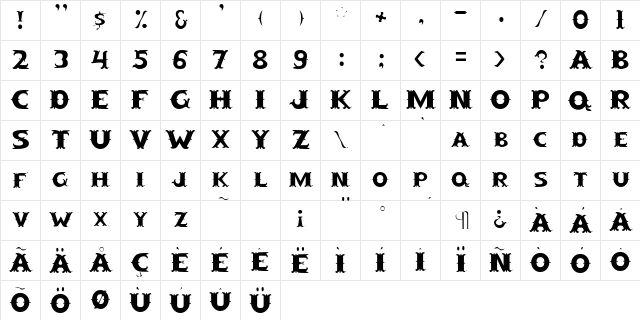 CowpokeSCapsSSK Regular  glyph index