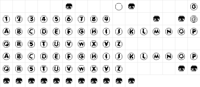 Zone23_Dreamtime 923 Normal  glyph index