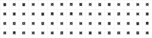 Capitalismo 5 Regular  glyph index