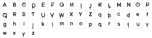Goofont Regular  glyph index
