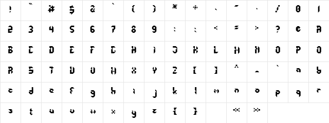 Kids Shape-Basic Regular  glyph index