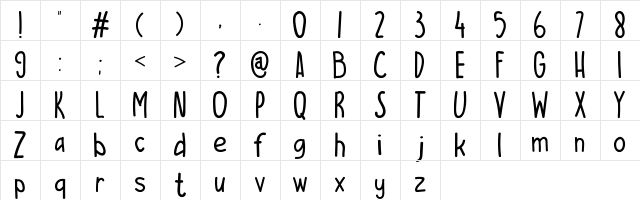 ES CAMPUR ENAK Regular  glyph index