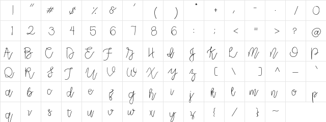 CLRPollyPlummer Medium  glyph index