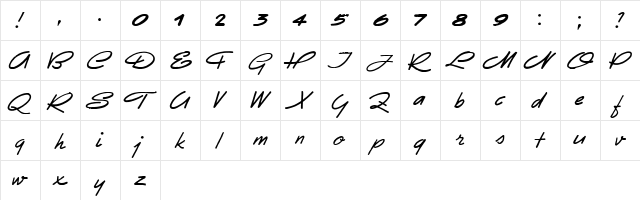 Eletroz Regular  glyph index
