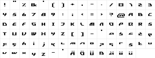 Superstar Fat  glyph index