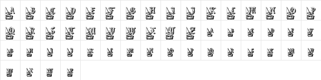 pf_coffee_shadowed Regular  glyph index