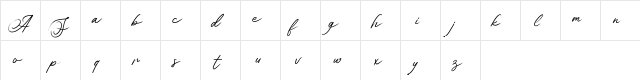 Asian Skyline DEMO Regular  glyph index