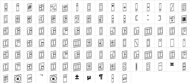a_GlobusCmOtlSpUp Regular  glyph index