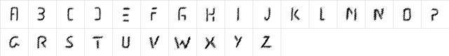 New Regular  glyph index