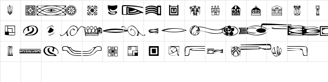 GriffinOne Plain  glyph index